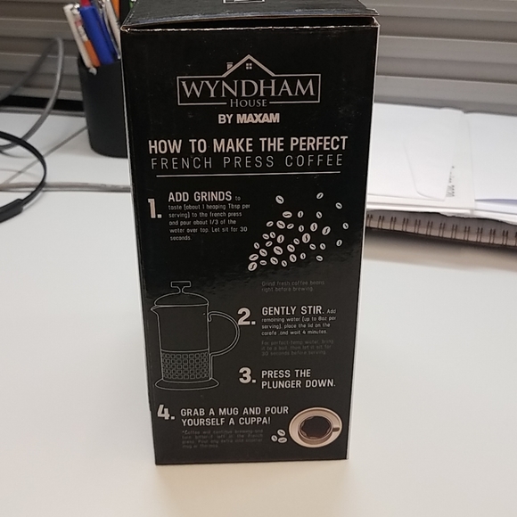 Wyndham 12oz French Press Coffee  Maker - Picture 2 of 5